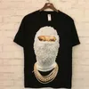 Men's T-Shirts Hip Hop Streetwear Diamond Masked 3D Printed T Shirts Mens Casual Oversize Fashion 1 1 High Quality Short Sleeve T-Shirt Couples T240126