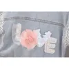 Moda Letter Flower Tacets dla dziewcząt płaszcz wiosną jesień dzieci odzież wierzchnia odzież 6 miesięcy 5 miesięcy 240122