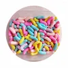 Bottiglie 10 24MM Colore pastello misto Resina Jelly Bean Candy Cabochon Ornamenti Kawaii Jellybean DIY Craft Decor Abbellimento