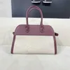 Couro a bolsa linha Bolsa portátil Tote Luxurys Man Bags Mulher