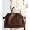 The Row New Genuine Leather Margaux 15 Women's Bag Dong Jie نفس حقيبة حقيبة اليد الكبيرة التي تنقلها للنساء