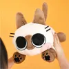 Gatto siamese purea di fagioli morbide bambole di peluche ciondolo in cotone cuscino anime peluche farciti kawaii bambini giocattoli carini regali di compleanno 240124