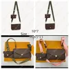 Women's handbags bag 2 pieces set Designers of mens wallet flower crossbody bag ladies purses241o