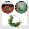 Decorative Flowers Home Decor Artificial Garland Door Hanging Wreath Rural Wood Beads Wall Decoration