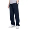 Pantalon pour hommes poche maille ample adapté pour décontracté bas droit cordon Jogging tenues de course pantalon en plein air