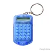 Calculadoras multifuncional criativa conveniente mini calculadora eletrônica saco charme chaveiro para a escola