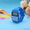 Taschenrechner Fad Kinder Silikon Datum Mehrzweck Kinder Elektronischer Taschenrechner Armbanduhr.