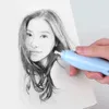 プロのアート描画電動eraserrubberハイライトスケッチ消しゴム自動USB充電ペンシルラバー240124