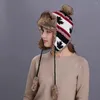 Bandanas Has Maple Beanie Stylish Knitting Hat Windproof Warm Ear Caps Protective Warmer Portable Miss