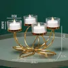 2PCS Candle Holders Mental Candlestick Holder IronCandlestick Holders for Romantic Candlelight Dinner Props Modern Table Decoration Bedroom Decor