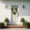 Decorative Flowers Easter Wreath Door Decorations 12 Inches Spring Large Lighted Christmas Outdoor Half Multi Season