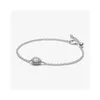 Charm Armband Ny vinter jul tidlös Pave Chain Armband 925 Sier Högkvalitativ original Röd glittrande hjärta Tennis Pear Halo Otwyh