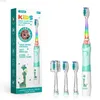 Toothbrush SEAGO Sonic Electric Toothbrush Kids Battery Cartoon with Colorful LED Waterproof Soft Oral Hygiene Massage Teeth Care SG977