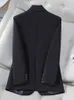 Abiti da donna Cappotto blazer casual coreano per donna Manica lunga Giacca da ufficio moda Bottone tascabile Versatile 2024 Cappotti primavera estate