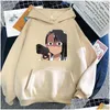 Bluzy bluzy damskie bluzy esty nie zabawuj ze mną Miss Nagatoro Hoodie Graphic for Men Sportsła Cosplay Ubrania Kobiety Purple Drop Deli otgvj