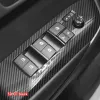 Auto Styling Zwart Carbon Decal Autoruit Lift Knop Schakelpaneel Cover Trim Sticker 4 stks/set Voor Toyota Highlander 2015-2021