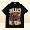 Hip Hop Print Tshirt College Dropout Music Tee Men Mulheres Padrão de alta qualidade Tops lavados Manga curta4501255