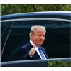 Banner Flags 25X32Cm Trump 2024 Car Sticker Party Supplies U.S. Presidential Election Pvc Cars Window Stickers Drop Del Delivery Hom Dhzqa