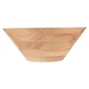 Dinnerware Sets Rubber Wood Salad Bowl Cushions For Living Room Soup Small Rice Wooden Fruit Bowls Serving Cone Shaped