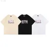 Kith Mens T Shirt Designer Shirt Men Shirt Tees Summer Casual Pure Cotton Sweat Absorbering Short Sleeved Street Mode Unisex Clothing Hip Hop