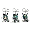 Wholesale Genshin Impact Xiao 3D Anime Motion Keychains Double Side Image Flip Change 2-3 Image Demon Slayer Bag Car Accessories