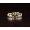 Antique 4 mm Laborn Diamond Cuban Link Łańcuch ślubny 10k żółte złoto lodowane diamentowe pierścionek zaręczynowy