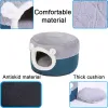 Mats Sweet Cat Bed Warm Pet Basket Cozy Kitten Lazy Cushion Cat House Tent Very Soft Small Dog Mat Bag for Washable Cave Cats Beds