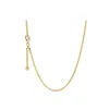 Sier Plated High Quality Original Type Curb Chain Necklace Slide Clasp Fit Charm Bead Diy Pendant