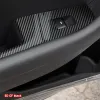 Calcomanía de carbono negro para coche, botón de elevación de ventana de coche, cubierta de Panel de interruptores, pegatina embellecedora, 4 unidades/juego para Hyundai sonata 9 2015-2017