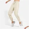 Yoga Outfit Ll-Ydk01 Trainer Pants Womens Trousers Yoga Outfit Loose Ninth Excerise Sport Gym Running Casual Long Ankle Banded Pant El Dhqf9