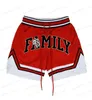 Men's Shorts 2022 Family Red Summer Gym Fitness Sports Men's Basketball Game Shorts Training Running Casual Quick-Drying Five-Point Pants T240126