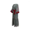 Etnische kleding Factory Outlet Arabische dames moslim jas chiffon bloem strass jurk zomer uitloper