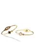 Versão original 1to1 Van CA da pulseira coreana de trevo de quatro folhas em ouro rosa 18k decoração elegante de mão aberta com incrustação de diamante feminino ewp personalizado taLNOD