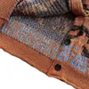Herentruien Koreaans gebreid jasje Herenvest Oranje Tijgerprintpatroon Casual gebreide trui V-hals Kleding met lange mouwen