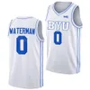 Men Women Kids College Basketball BYU Cougars Jerseys 20 Spencer Johnson 21 Trevin Knell 2 Jaxson Robinson 30 Dallin Hall 15 Richie Saunders 0 Noah Waterman Shirt