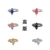 Designer Viviane Westwood Empress Dowager Saturn Full Diamond Ring Feminine Style Instagram Planet Open Ring