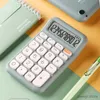 Kalkylatorer högfärg liten fyrkantig socker kalkylator enkel fast färg mekaniska tangentbord datorstudenter söt elektronisk kalkylator