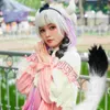 Pendant Necklaces Faux Furry Tail Cosplay Halloween Party Costume Decor