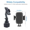 Auto Bekerhouder Telefoon Mount Cradle Verstelbare Lange Hals voor iPhone 14 13 Pro 12 Mini Samsung Galaxy S22 S21 Smartphones ZZ