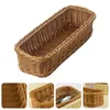 Küche Aufbewahrung Kunststoff Rattan gewebter Besteck Servieren Utensilien Essstäbchen Halter Spoons Gabel Box Container Geschirr Organizer