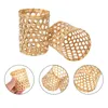 Vases 2 Pcs Bamboo Cup Sleeves Glass Decorate Household Covers Decorative Weaving Protective Multi-function