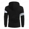 Herrspårar Mens Tracksuit Hooded Sweatshirts och joggerbyxor Högkvalitativa Gymutrustning Tro Tryckt Casual Sports Hoodie Set Streetwear T240126