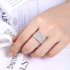 Vvs Hip Hop Ring for Men Oval Lab Grown Diamond Wholesale Colorful Shiny Wedding Ring Fine Jewelry Eternity Band Ring