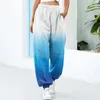 Calças femininas oversize coreano mulheres sweatpants calça esporte solto verão cintura alta perna larga calças casuais moda fitness feminino reto