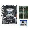 Anakartlar Keyiyou LGA 2011-3 X99 V205 Kit Xeon 2650 V4 CPU İşlemci DDR4 64GB 213Hz ECC RAM Destek SATA 3.0 NVME M.2 PCIE DRO OTQV0