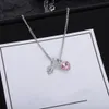 Fashion Diamond Love Halsband för kvinna Chokers Pearl Necklace Bow Designer Halsband presentkedja smycken