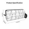 Косметички для собак такса в черно-белом цвете, косметичка для путешествий для мужчин и женщин, сумка для хранения туалетных принадлежностей