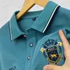 Men's T-Shirts Light Luxury Lapel POLO Shirts Long-sleeved Embroidered 2023 Autumn Fashion Casual Men Paul T-shirt Designer Brand Vintage Tops T240126