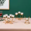 2 stks kandelaars mentale kandelaarhouder Ironcandlestick houders voor romantisch kaarslicht diner rekwisieten moderne tafel decoratie slaapkamer decor