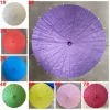 60 cm fast färgdans papper paraply målning kinesisk papper parasol bröllop fest dekoration gynnar klassiska paraplyer bh8545 tqq 11 ll